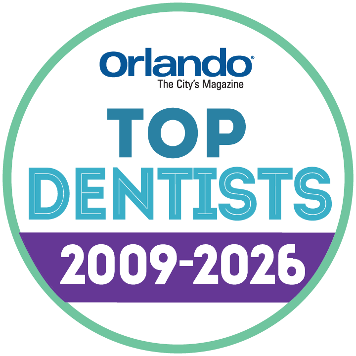 Orlando Magazine Top Dentists 2009–2026 badge