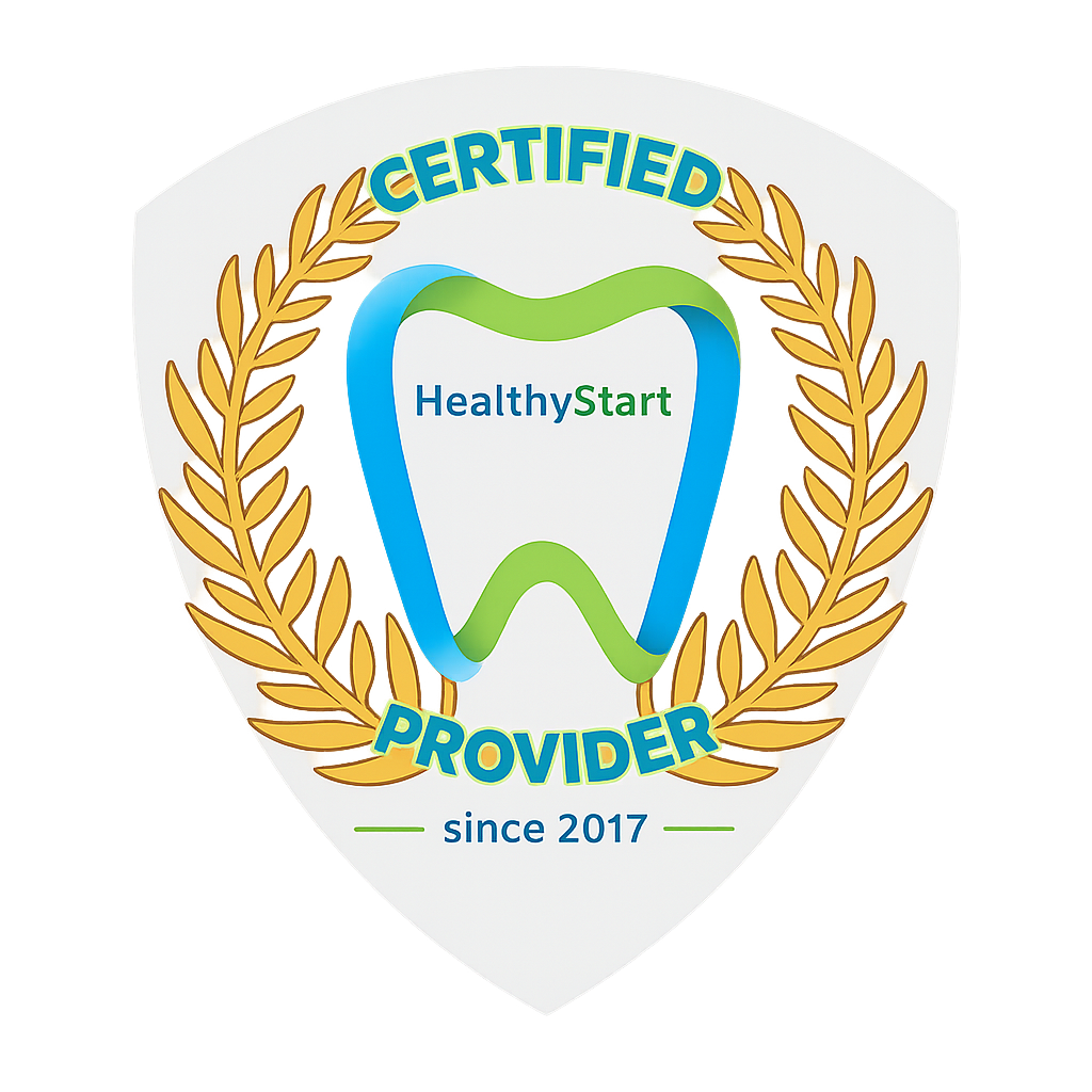 Certified HealthyStart Provider since 2017 badge