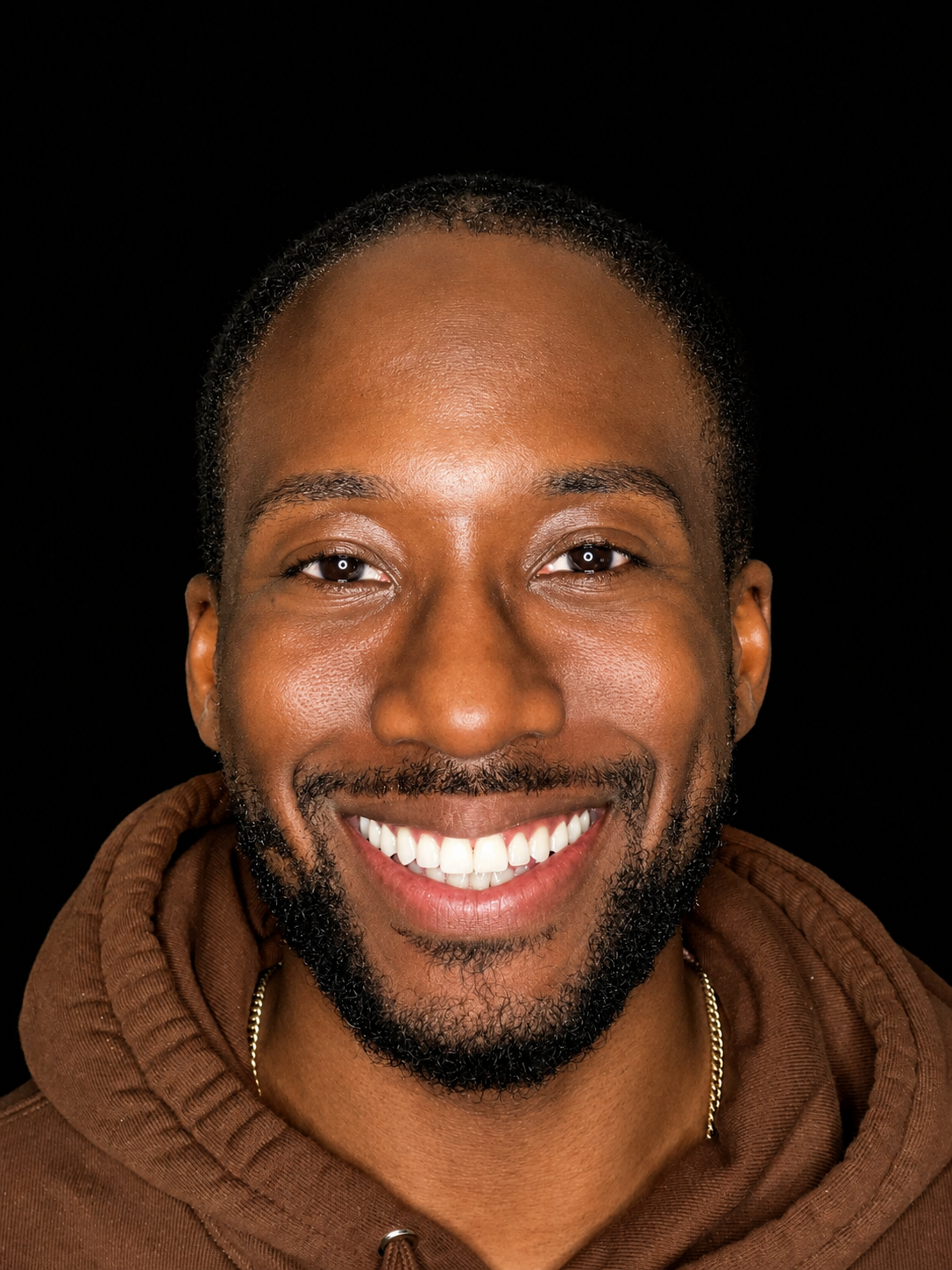 Kent smiling after Invisalign treatment