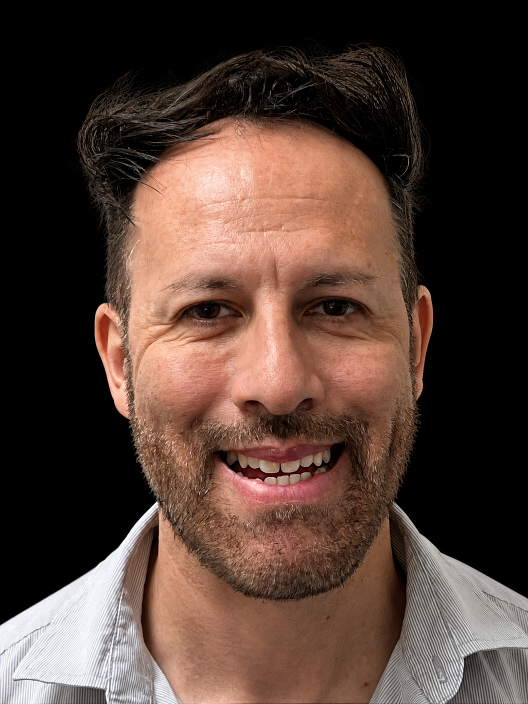 Robert smiling before Invisalign treatment